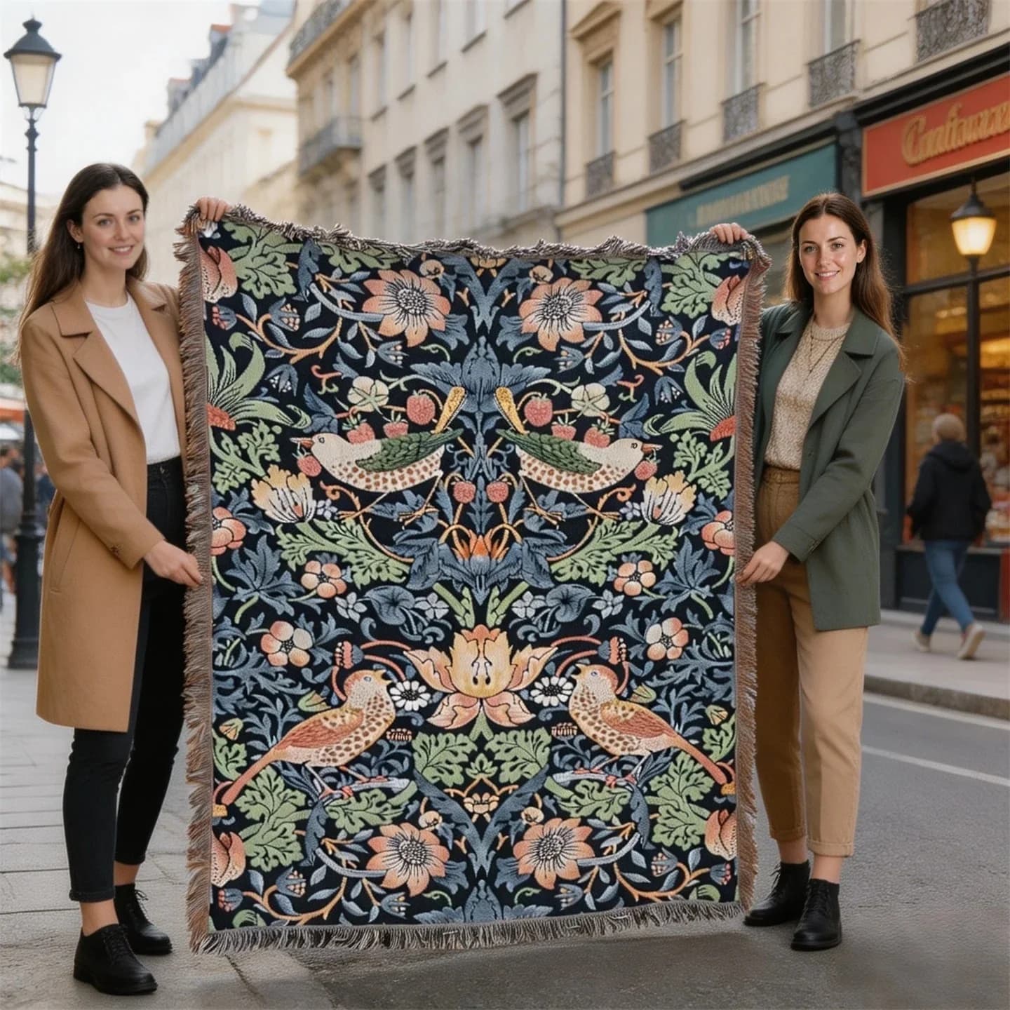 ผ้าคลุมโซฟา โพลีเอสเตอร์ผสม Cotton ขนาด 130x160 ซม.