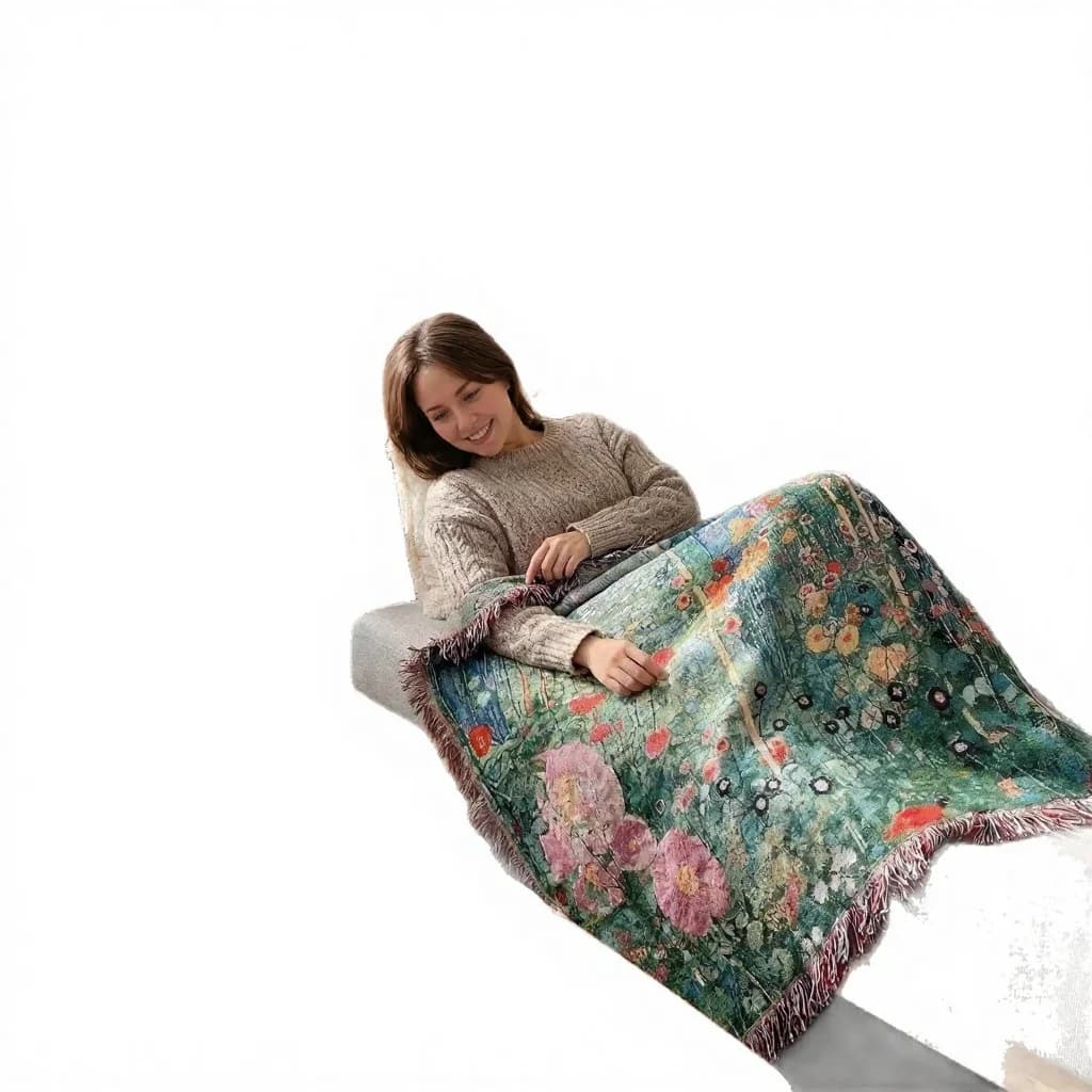 ผ้าคลุมโซฟาและตกแต่งผนัง Tapestry Klimt Secret Garden