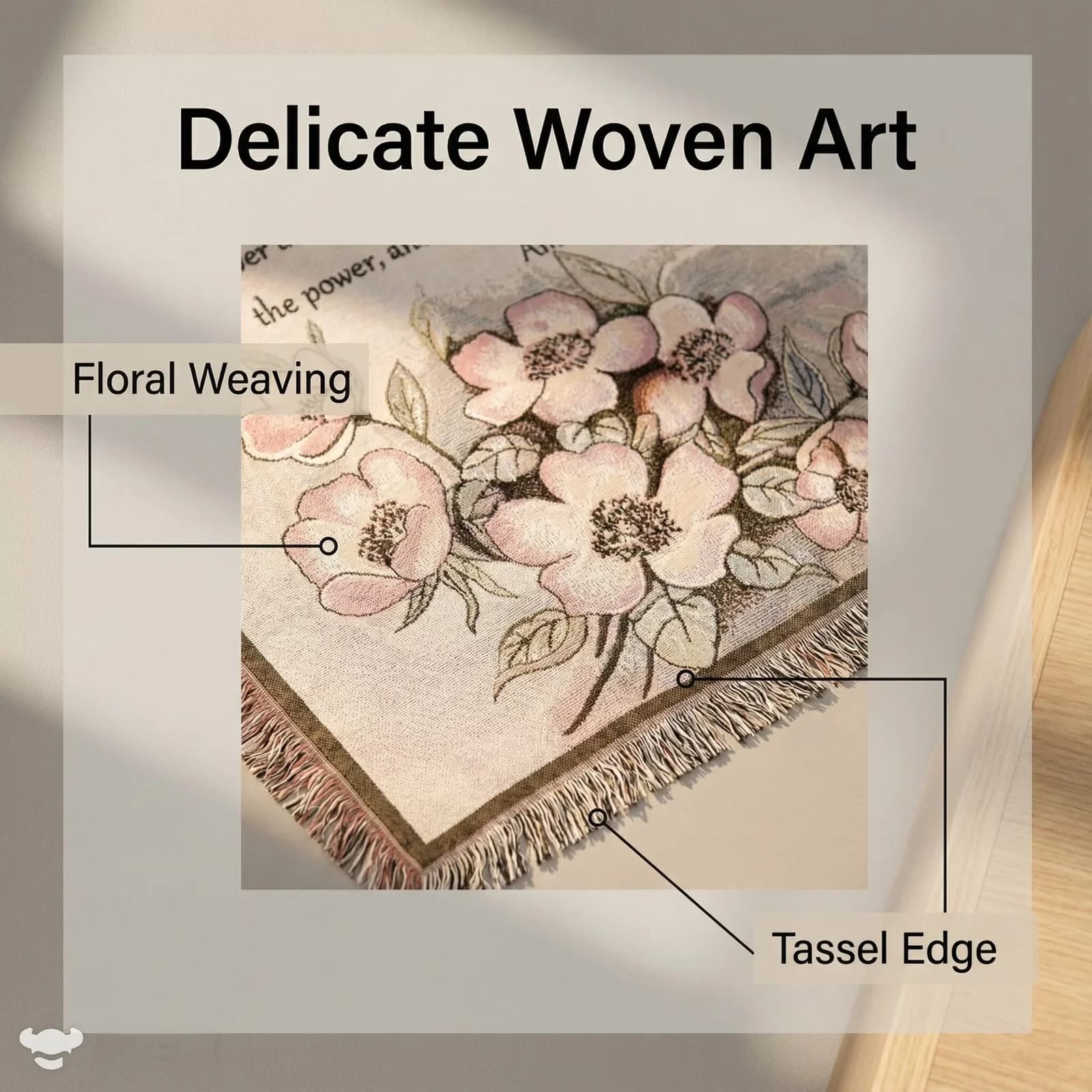 ผ้าคลุมโซฟาทอลาย tapestry สำหรับตกแต่งผนัง